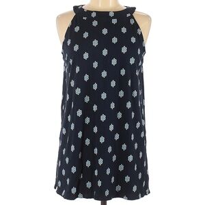 J. Jill navy blue geometric print tank top